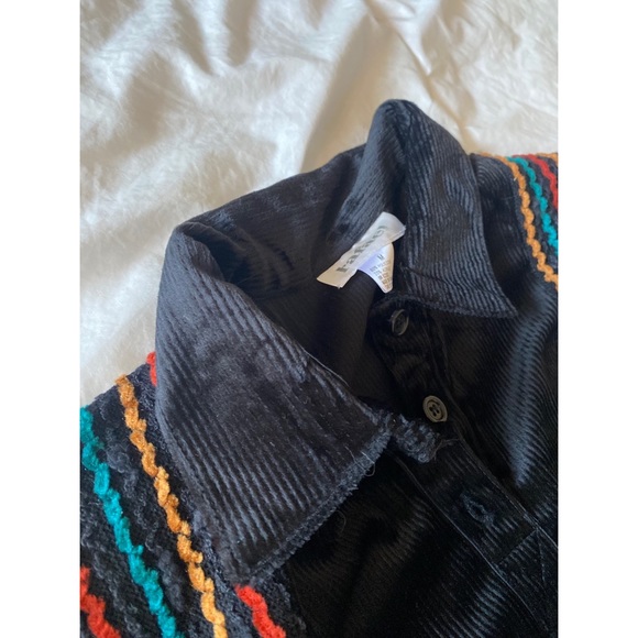 Black Orange Red Green button up shirt - Picture 6 of 6